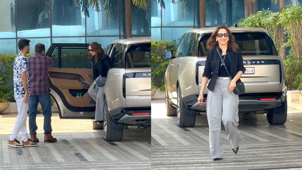 Madhuri Dixit Spotted In Range Rover Vogue