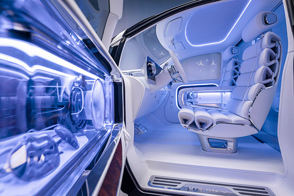 Mercedes benz vision v concept interior