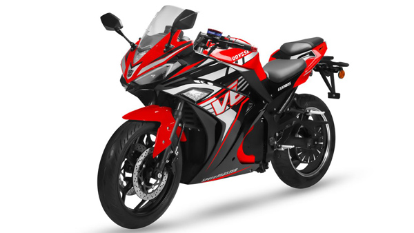 Odysse evoqis lite electric motorcycle front view