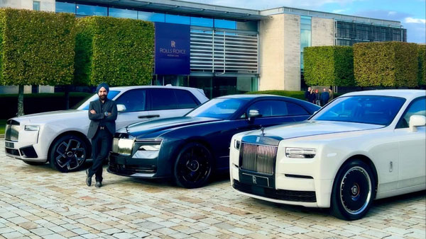 Reuben singh with his rolls royce car collection Reuben singh with his rolls royce car collection