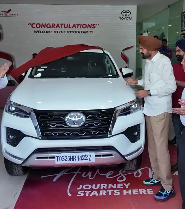 balkaur singh buys toyota fortuner