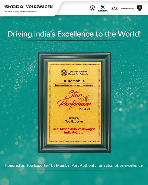 skoda auto volkswagen record exports