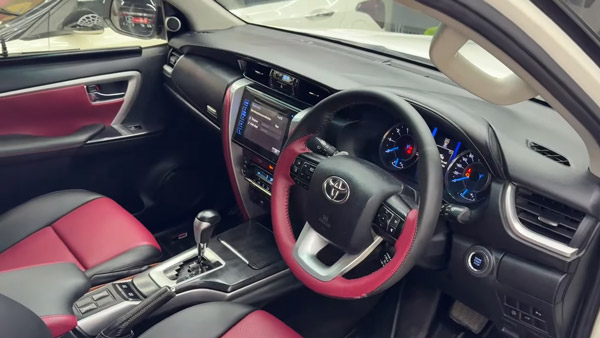 Converted toyota fortuner interier