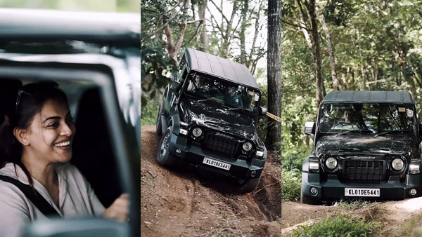 actress anusree nair off-road driving