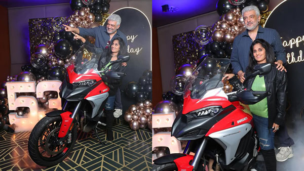 shalini s gifted ducati bike