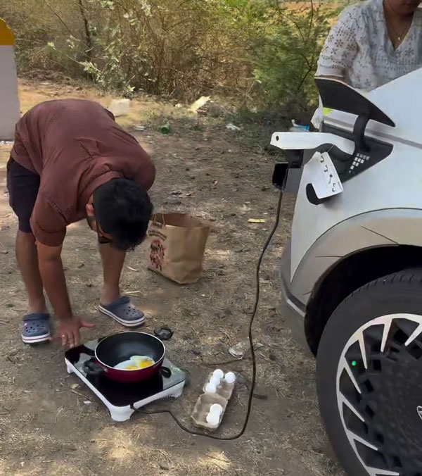 electric car used to cook electric car used to cook