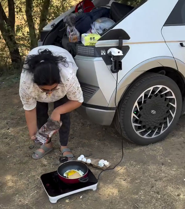 electric car used to cook electric car used to cook