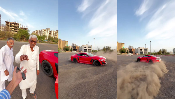 Grandpa s Ford Mustang Stunt Grandpa s Ford Mustang Stunt