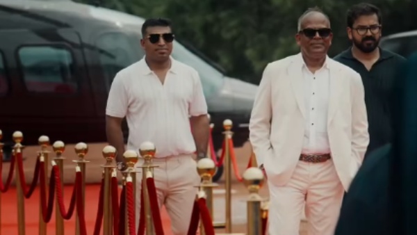 kerala businessman arrives in helicopter