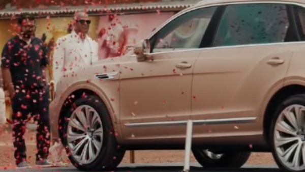 kerala businessman arrives in helicopter