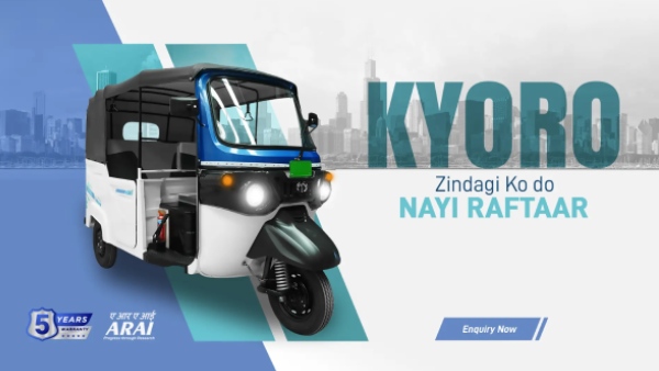 kyoro electric 3-wheelers auto rickshaw