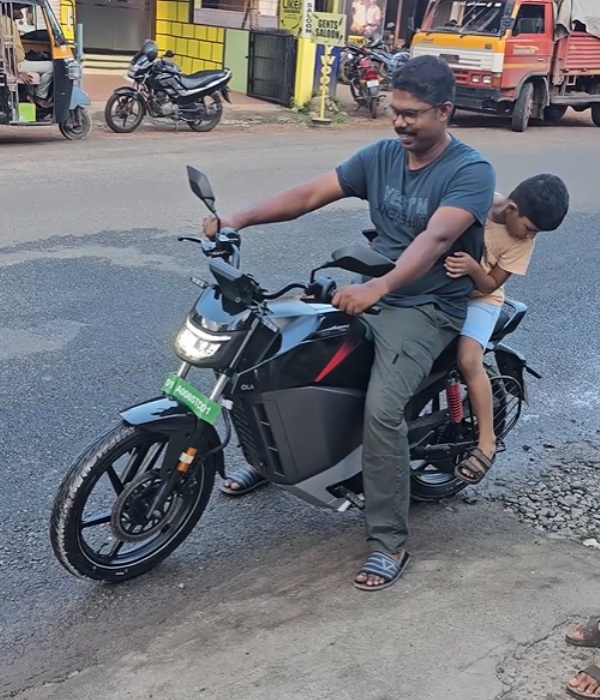 ola roadster x test ride