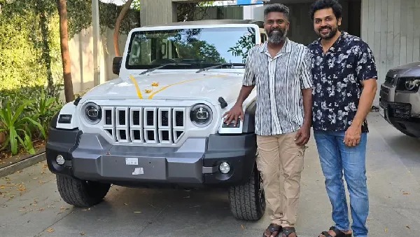 actor suriya gifted mahindra thar