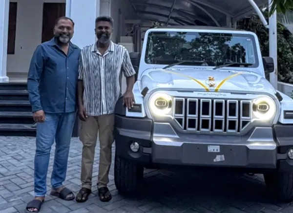 actor suriya gifted mahindra thar