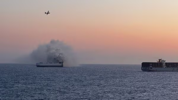 Ship Fire With Electric Cars