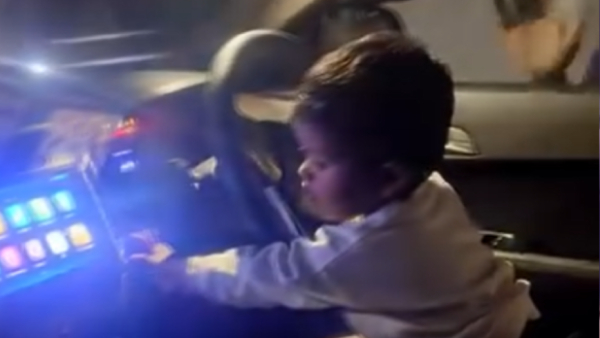 Toddler locked in Car