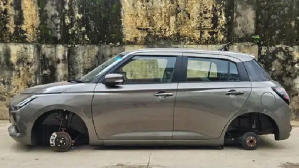 thieves Steal 4 Wheels of swift