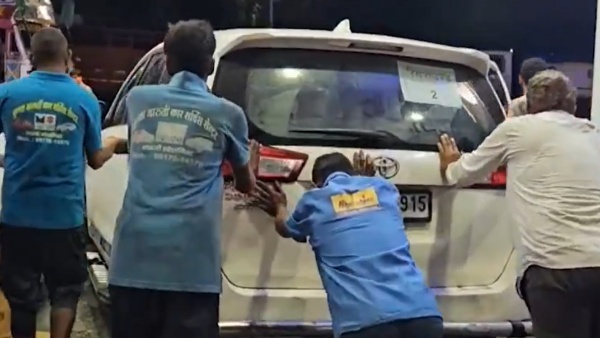 Cars Towed After Water Filled In Fuel Tanks