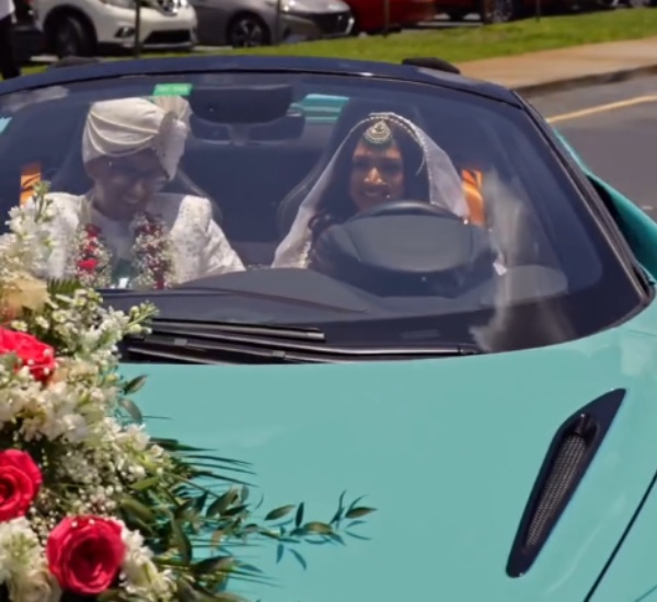 new indian married couple ride