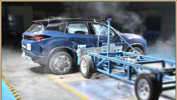 tata harrier ev ncap crash test