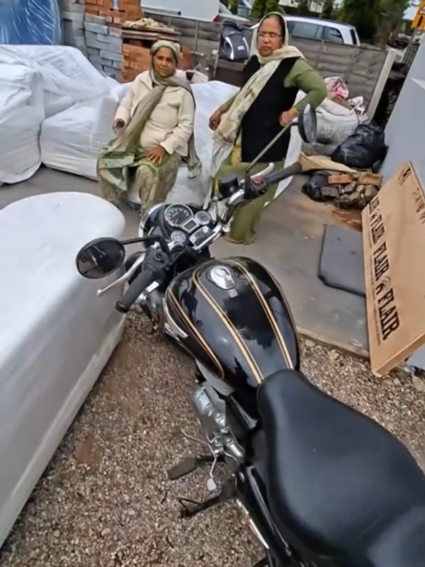 punjab man shipped his bike