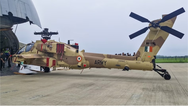 Indian Army AH-64E combat helicopters
