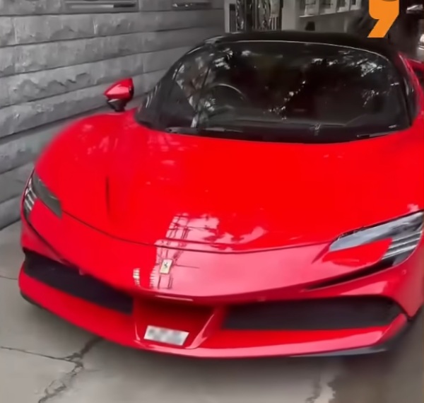 ferrari sf90 hybrid car seized