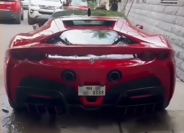 ferrari sf90 hybrid car seized