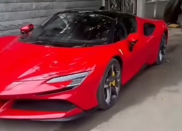 ferrari sf90 hybrid car seized