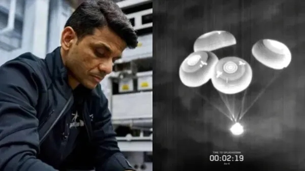 shubhanshu shukla returned to earth