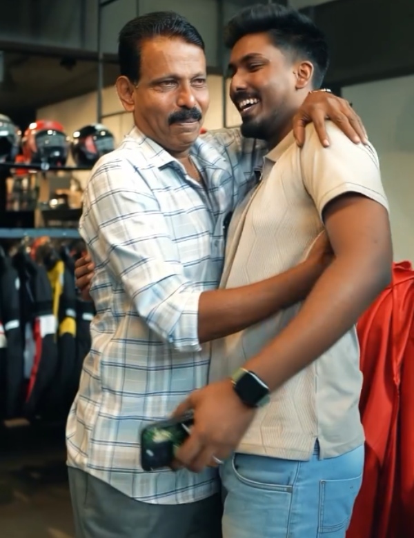 son surprise father by gifting royal bullet 350 bike