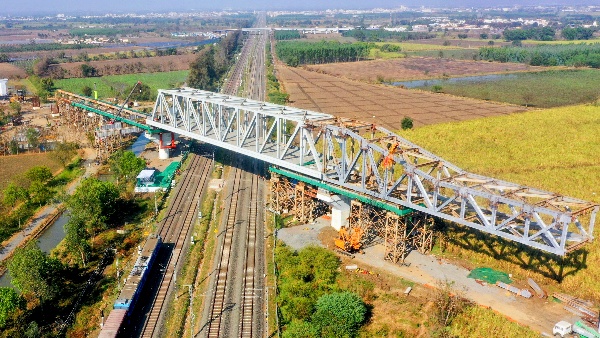 Mumbai-Ahmedabad Bullet Train Construction Work Mumbai-Ahmedabad Bullet Train Construction Work