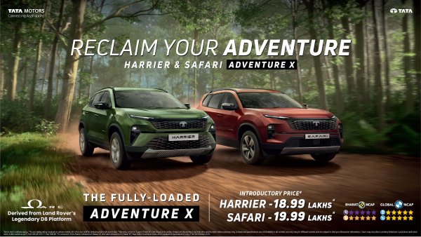 tata harrier and safari adventure x