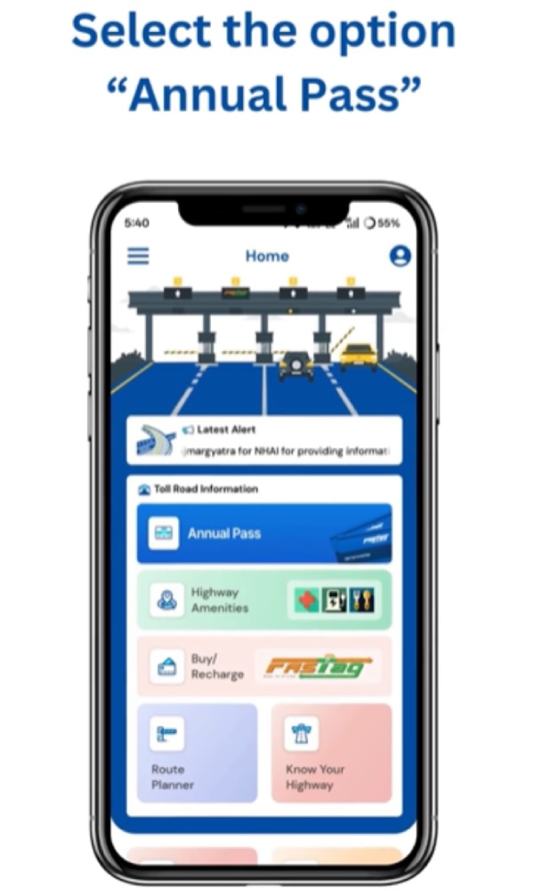 annual fastag pass step by step guide