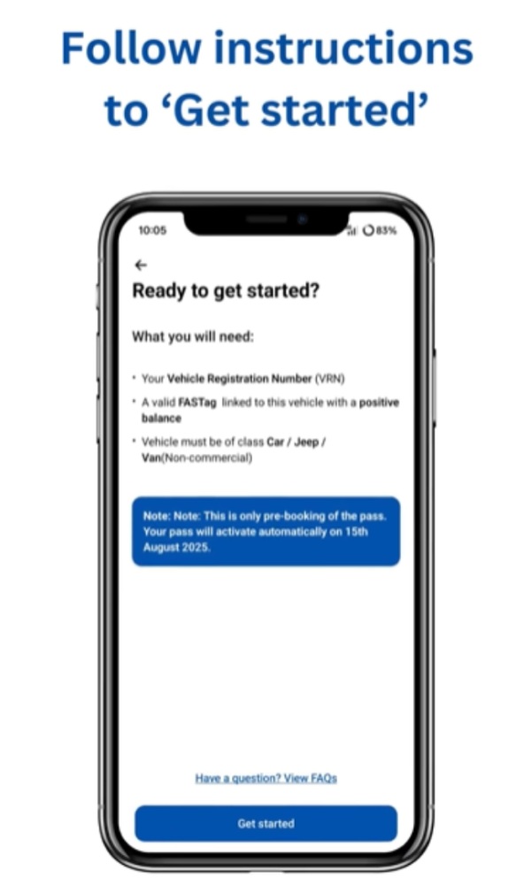 annual fastag pass step by step guide
