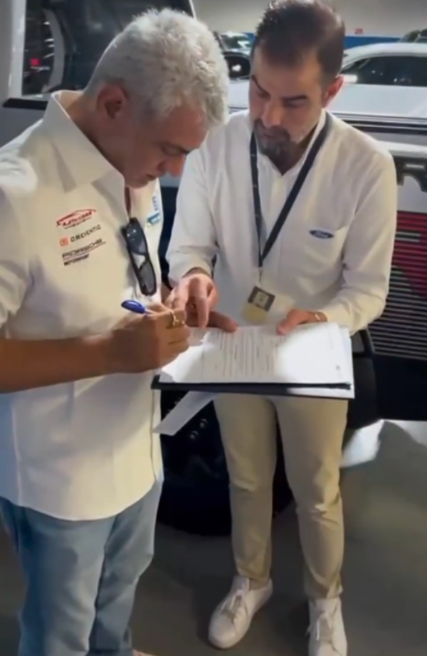 actor ajithkumar bought ford f-150 raptor pick-up truck