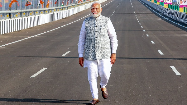 PM Narendra Modi In Atal Setu