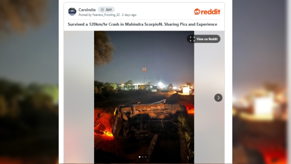 mahindra scorpio n accident