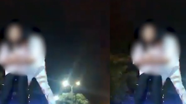 Couple Climb On Roof Of Police Jeep Couple Climb On Roof Of Police Jeep