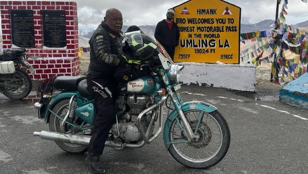 retired lieutenant colonel sohan roy bike riding