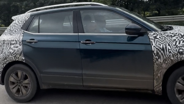 skoda kushaq facelift spotted while testing
