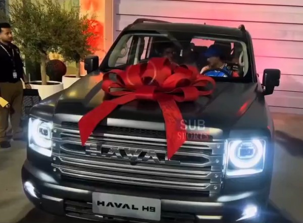 indian cricketer abhishek sharma owned haval h9 luxury car