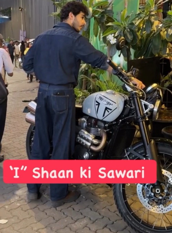 bollywood actor ishaan khatter s new triumph scrambler 1200 x