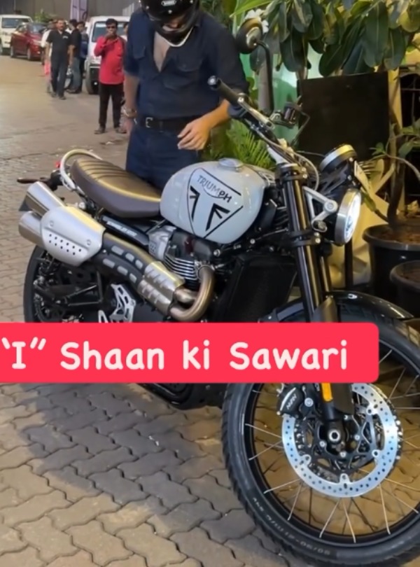 bollywood actor ishaan khatter s new triumph scrambler 1200 x