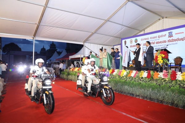 customised honda cb350 bikes to karnataka police