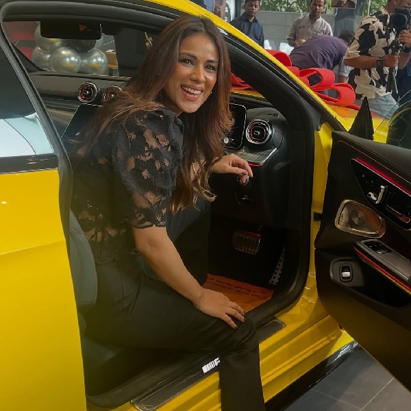 actress nia sharma buys mercedes-amg cle53