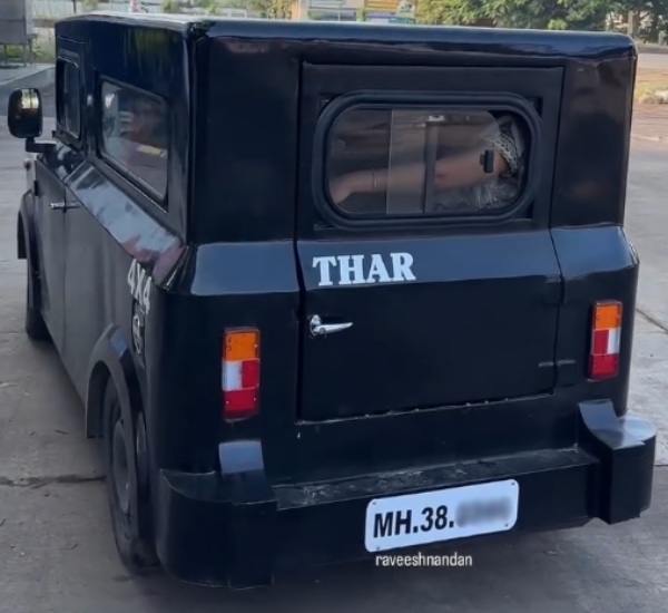maruti 800 converted into mahindra thar