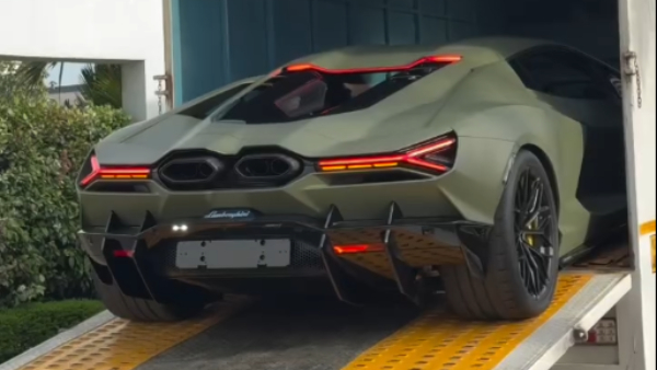 kerala entrepreneur takes lamborghini revuelto car delivery