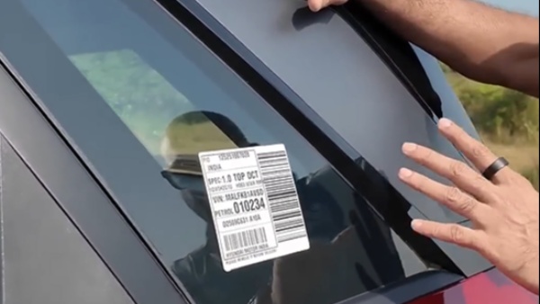 Car Barcode Sticker