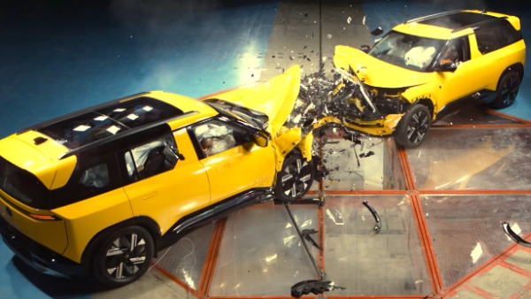 new tata sierra car-to-car crash test